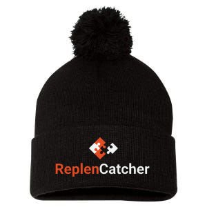 Replen Catcher Pom Pom 12in Knit Beanie