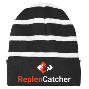 Replen Catcher Striped Beanie with Solid Band