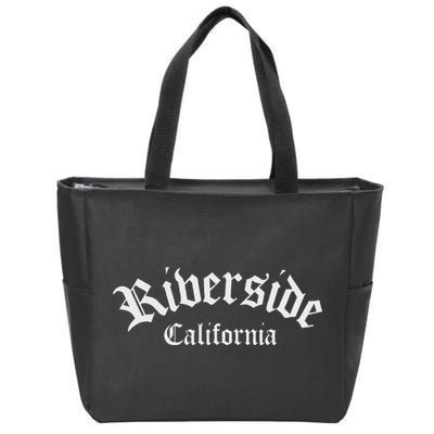 Riverside California Riverside Vintage Riverside Zip Tote Bag