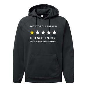 Rotator Cuff Repair Would Not Recommend Get Well Recovery Performance Fleece Hoodie