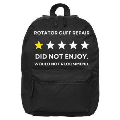 Rotator Cuff Repair Would Not Recommend Get Well Recovery 16 in Basic Backpack