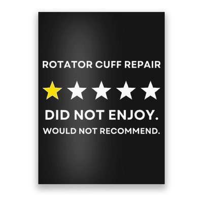 Rotator Cuff Repair Would Not Recommend Get Well Recovery Poster