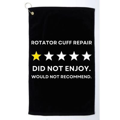 Rotator Cuff Repair Would Not Recommend Get Well Recovery Golf Towel