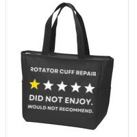 Rotator Cuff Repair Would Not Recommend Get Well Recovery Zip Tote Bag