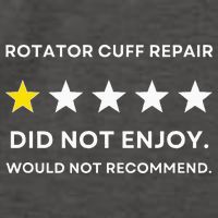 Rotator Cuff Repair Would Not Recommend Get Well Recovery Vector Backpack
