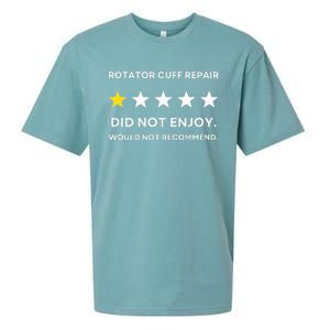 Rotator Cuff Repair Would Not Recommend Get Well Recovery Sueded Cloud Jersey T-Shirt