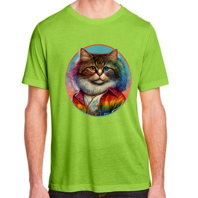 Rainbow Cat Adult ChromaSoft Performance T-Shirt