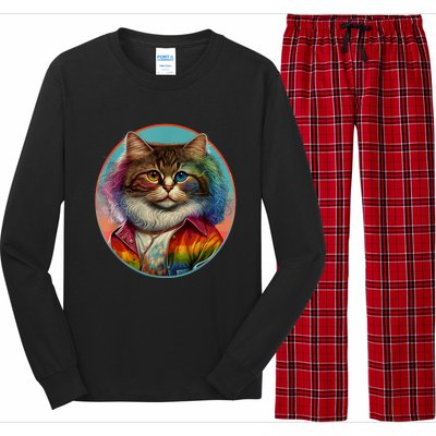 Rainbow Cat Long Sleeve Pajama Set