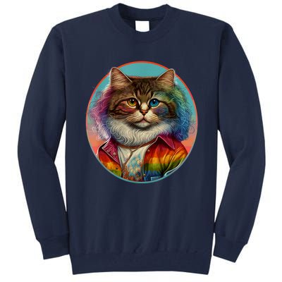 Rainbow Cat Tall Sweatshirt