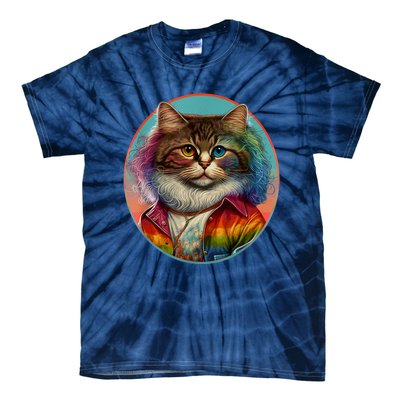 Rainbow Cat Tie-Dye T-Shirt