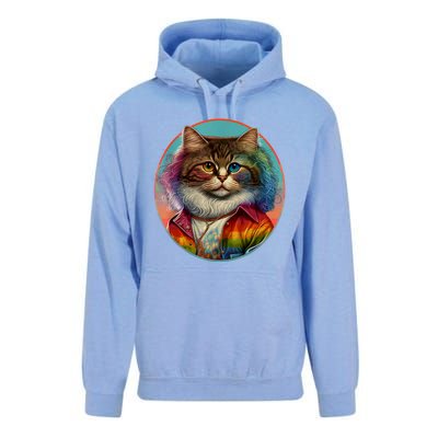 Rainbow Cat Unisex Surf Hoodie