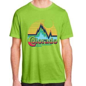 Retro Colorado Rocky Mountains Adult ChromaSoft Performance T-Shirt