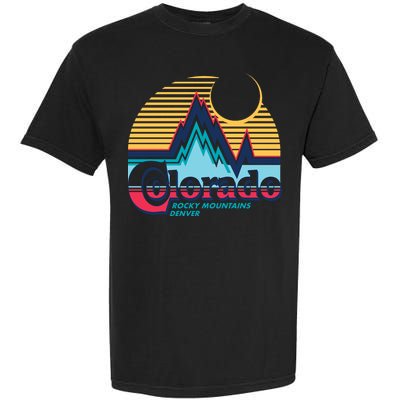 Retro Colorado Rocky Mountains Garment-Dyed Heavyweight T-Shirt