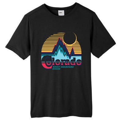 Retro Colorado Rocky Mountains Tall Fusion ChromaSoft Performance T-Shirt