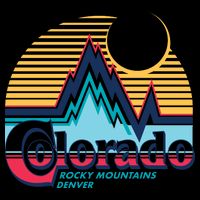 Retro Colorado Rocky Mountains Flatbill Hat
