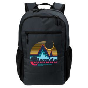 Retro Colorado Rocky Mountains Daily Commute Backpack