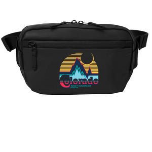 Retro Colorado Rocky Mountains Crossbody Pack