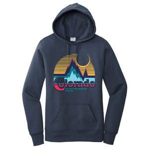 Retro Colorado Rocky Mountains Women's Pullover Hoodie