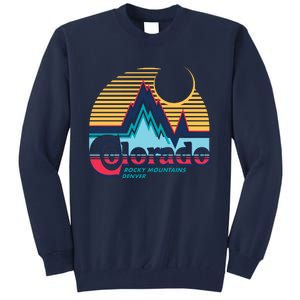 Retro Colorado Rocky Mountains Tall Sweatshirt