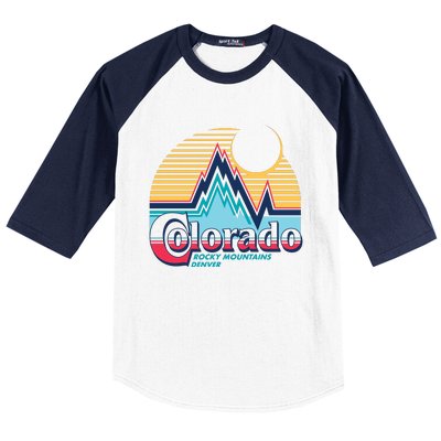 Retro Colorado Rocky Mountains Baseball Sleeve Shirt