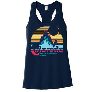 Retro Colorado Rocky Mountains Women's Racerback Tank