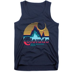 Retro Colorado Rocky Mountains Tank Top