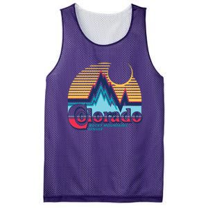 Retro Colorado Rocky Mountains Mesh Reversible Basketball Jersey Tank