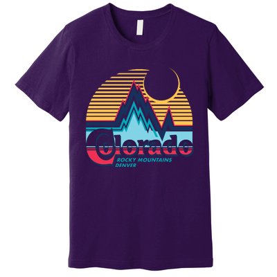 Retro Colorado Rocky Mountains Premium T-Shirt