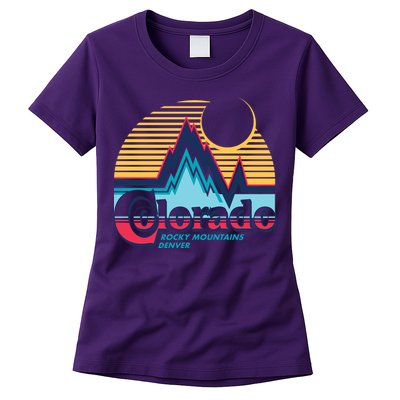 Retro Colorado Rocky Mountains Womens T-Shirt