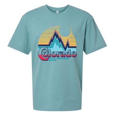 Retro Colorado Rocky Mountains Sueded Cloud Jersey T-Shirt