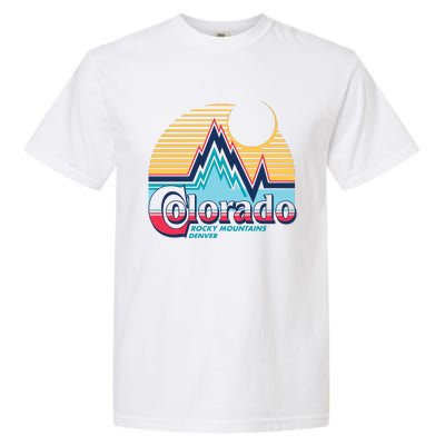 Retro Colorado Rocky Mountains Garment-Dyed Heavyweight T-Shirt