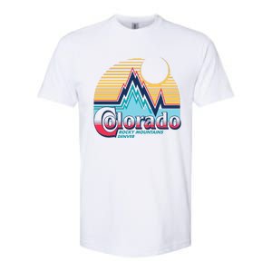 Retro Colorado Rocky Mountains Softstyle CVC T-Shirt