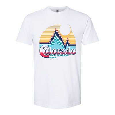 Retro Colorado Rocky Mountains Softstyle® CVC T-Shirt