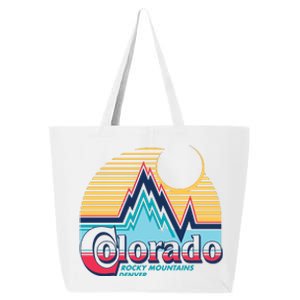 Retro Colorado Rocky Mountains 25L Jumbo Tote