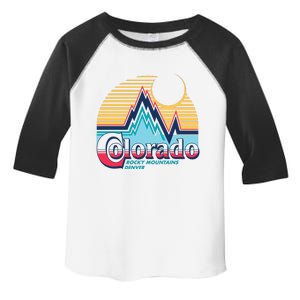 Retro Colorado Rocky Mountains Toddler Fine Jersey T-Shirt