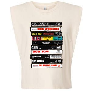 Rock Cassettes Rock Band Garment-Dyed Women's Muscle Tee