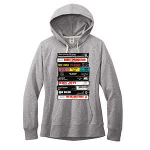 Rock Cassettes Rock Band Women's Fleece Hoodie