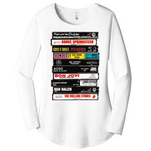 Rock Cassettes Rock Band Women's Perfect Tri Tunic Long Sleeve Shirt