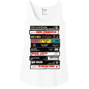 Rock Cassettes Rock Band Ladies Essential Tank