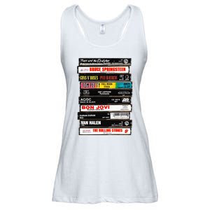 Rock Cassettes Rock Band Ladies Essential Flowy Tank