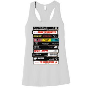 Rock Cassettes Rock Band Women's Racerback Tank