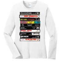 Rock Cassettes Rock Band Ladies Long Sleeve Shirt