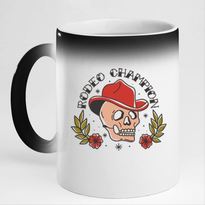 Rodeo Champion 11oz Black Color Changing Mug