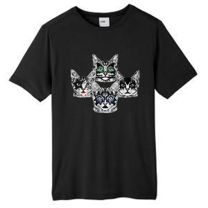 Retro Cat Rock Retro Music Concert Band Tall Fusion ChromaSoft Performance T-Shirt