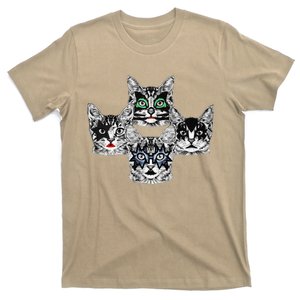 Retro Cat Rock Retro Music Concert Band T-Shirt