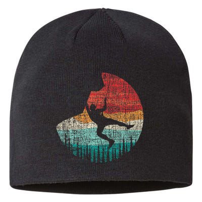 Rock Climber & Rock Climbing Sustainable Beanie