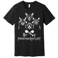 Retro Cat Rock Music Concert Band Premium T-Shirt