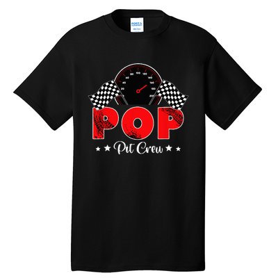 Race Car Racing Family Pop Pit Crew Birthday Party Gift Tall T-Shirt