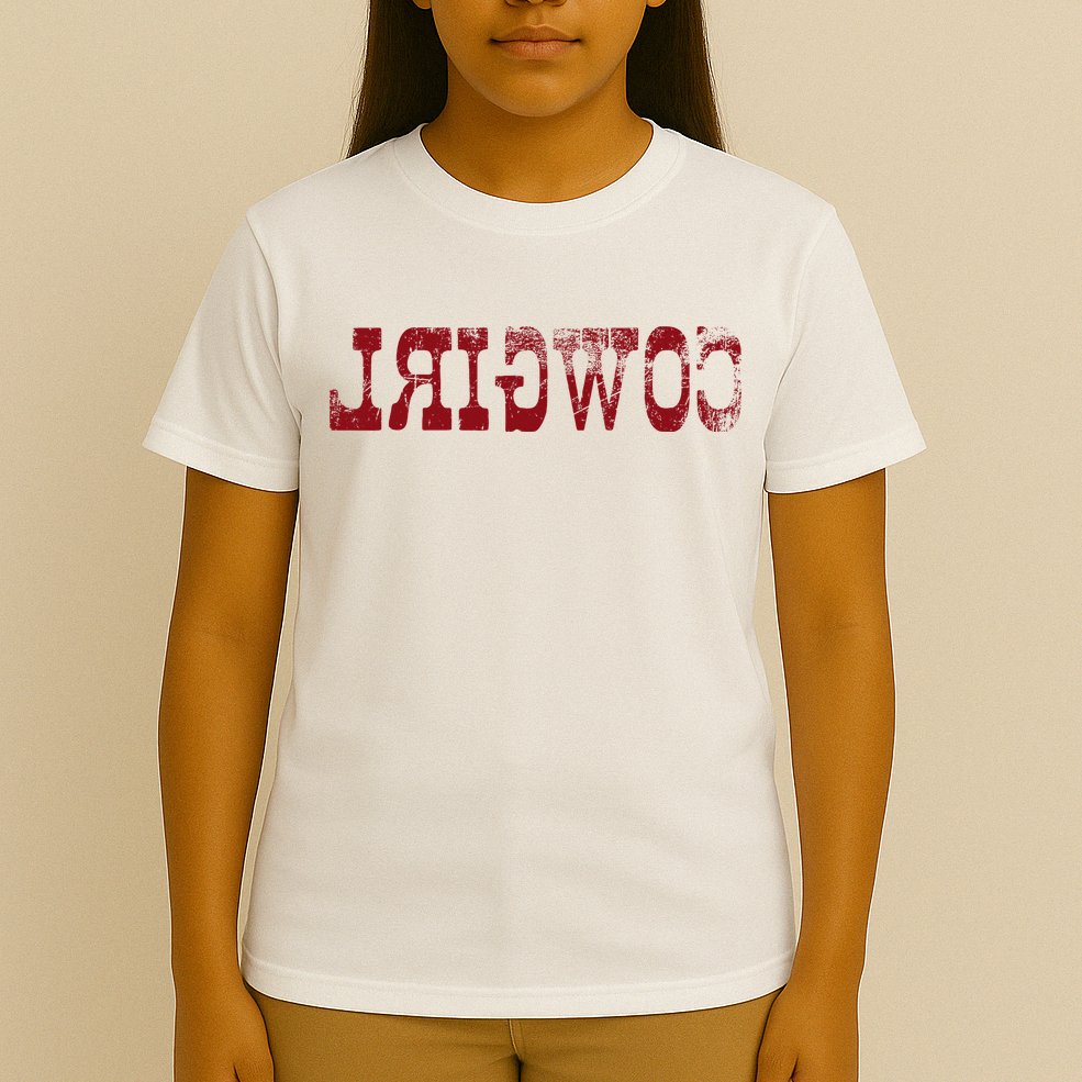 Reverse Cowgirl Rodeo Western Country Southern Gift T-Shirt