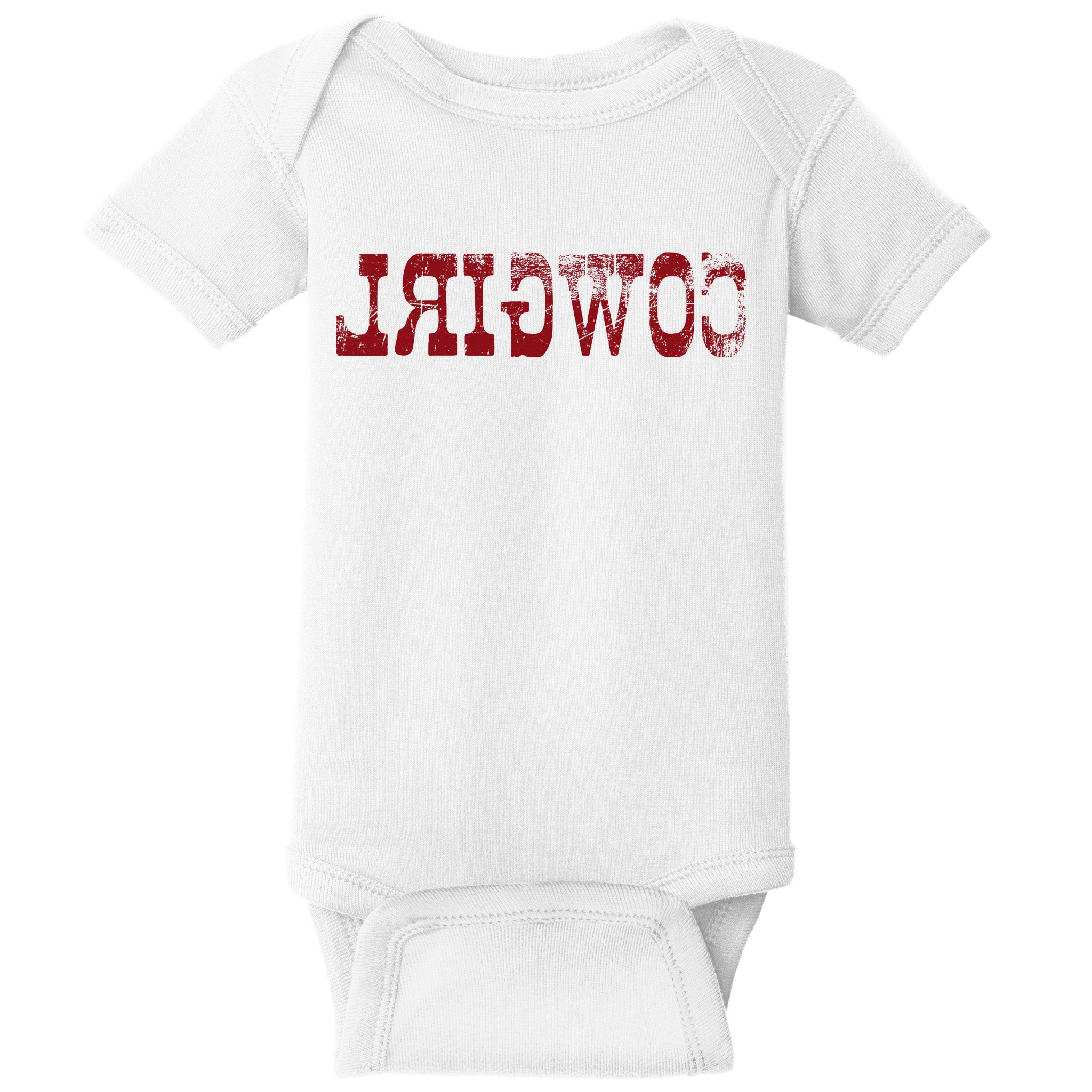 Reverse Cowgirl Rodeo Western Country Southern Gift Baby Bodysuit